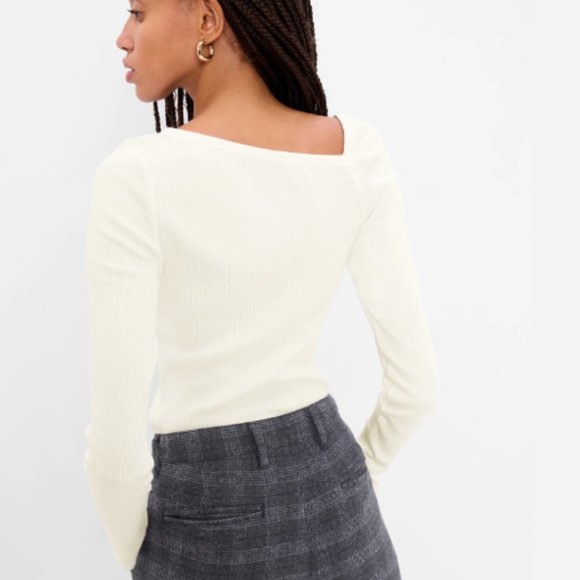 Rib Asymmetric Top, GAP, XS, NWT, new, Purple shock - Picture 4 of 8